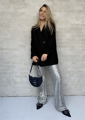 Sequins Elasticated pant Steel Grey Stine Goya 